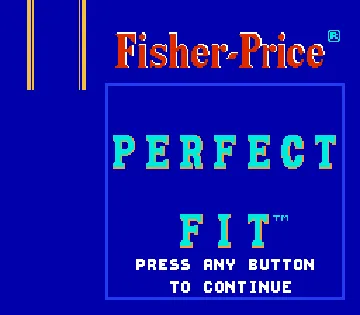 Fisher-Price - Perfect Fit (USA) screen shot title